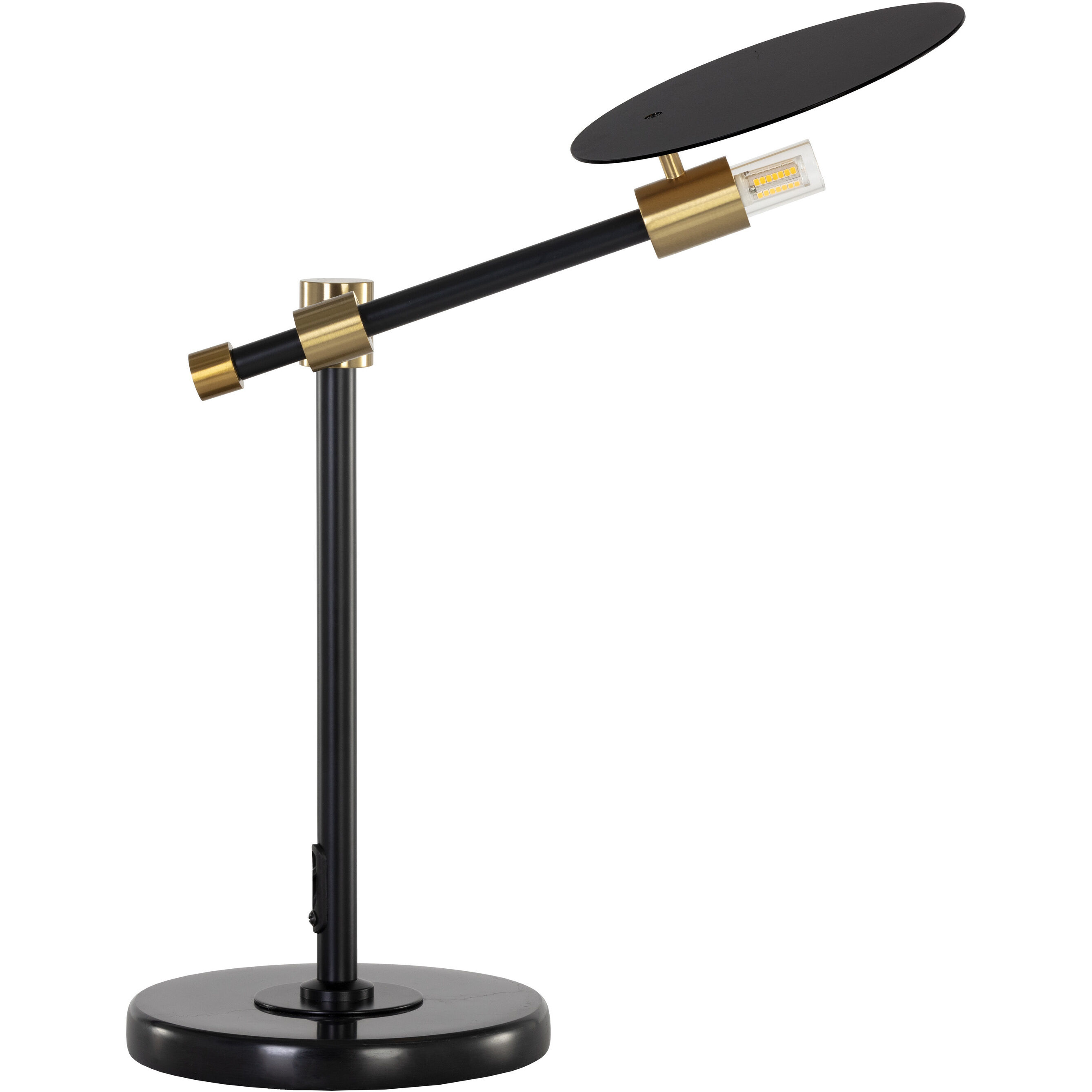 Neela 26.75 inch 60.00 watt Black / Brass / Black Table Lamp Portable Light